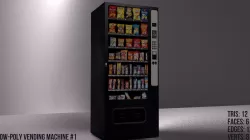 Snack Vending Machine Low-poly  3D model