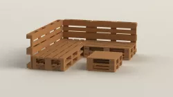 Sofa From Pallets + Pallet Table