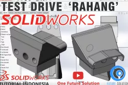 SolidWorks Tutorial Indonesia #029 (Eng Sub) - Test Drive 'Rahang'