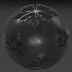 Sphere Black Clay 3D model