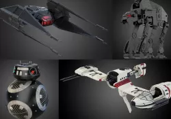 Star Wars Last Jedi collection 3D model