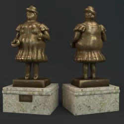 Statue Bronce 3D model