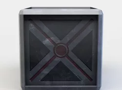 Techcon cube Low-poly  3D model