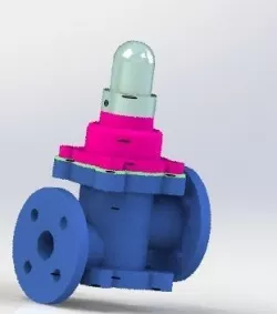 The oil return valve 3D model