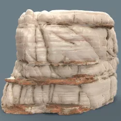 White Cliff Rock Mountain Low-poly  3D model