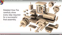 Wood Toy Plans - Big John Farm Tractor Trailer Combine