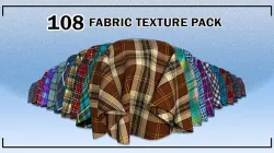 108 Fabric Texture Pack Low-poly 3D model