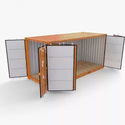 20ft Shipping Container Side Open High Cube 3D model