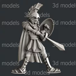 3d STL models for CNC router soldier roman 3D model