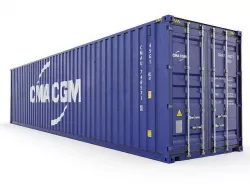 40 feet CMA-CGM High Cube shipping container 3D model