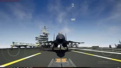 Aircraft Carrier with Fighters Pilot Props Low-poly 3D model