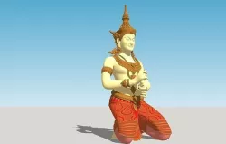 Angkor Wat God 3D model