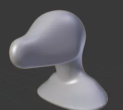 Anthro Furry Head Base 3D model