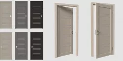 ArchViz Interior Door including hardware - Style Vision 8 3D model