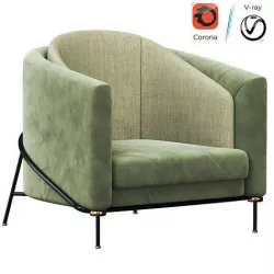Armchair Fil Noir 3D model