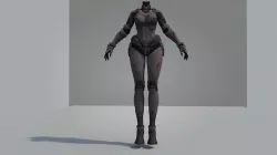 Ashes to protect the realistic characters 3D model