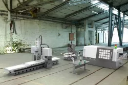 Assembly of machining equipments 3D model