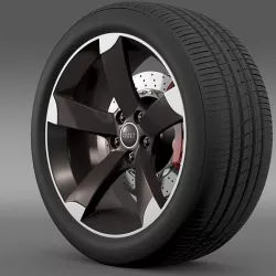 Audi R8 Spyder wheel 3D model