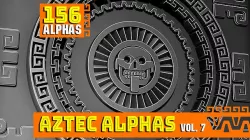Aztec ALPHA BRUSHES Volume 7 3D model