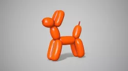 Balloon Dog Low-poly 3D model
