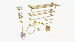 Bathroom Accessories Rack Shelf Hanger Wall Mount 3D model