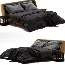 Bed Minotti Spencer 3D model