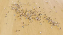 Broken Glass Debris - Small Low-poly 3D model