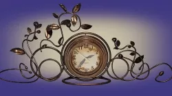 Bronze table clock 3D model