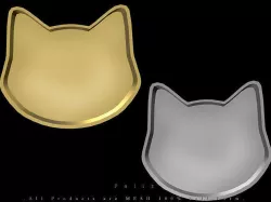 Cat Face Tray Low-poly 3D model