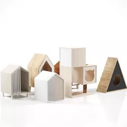 Cat houses 3D model