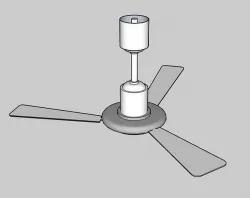 Ceiling fan 3D model