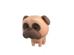 Character195 Pug  3D model
