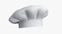 Chef Hat Low-poly 3D model