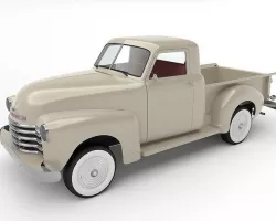 Chevy pick-up style 50s 3D model