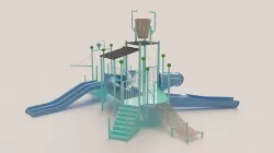 Chidren Slide Water Park 3D model