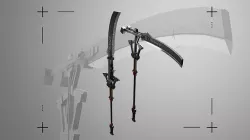 Combat Scythe Blade Low-poly 3D model