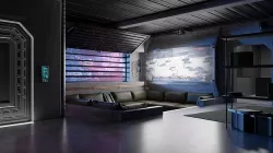 Cyberpunk Apartment v4 Scene 3D model