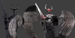 Dark ages Grim Reaper Demon Medieval models 2 3D model