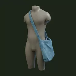 Denim Shoulder Bag 3D model