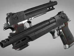 Desert Eagle Lighting Hawk Low-poly 3D model
