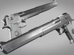 Desert Eagle Peacemaker Low-poly 3D model