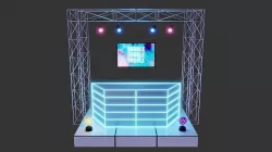 DJ Booth 3D model