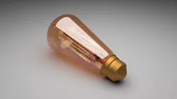 Edison Light Bulb E26 3D model
