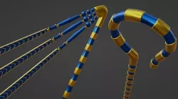Egyptian Crook and Flail 3D model
