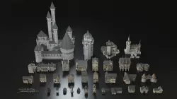 Fairy Tale Fantasies 3D Models Pack 3D model
