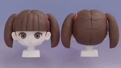 Female Hair Style 14 3D model