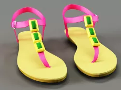 Female Sandals 3D model