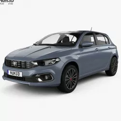 Fiat Tipo hatchback 2022 3D model
