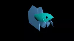 Fish model - Betta Low-poly 3D model