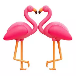 Flamingo Low-poly 3D model